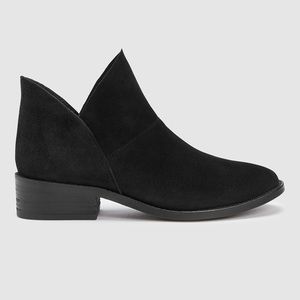 Eileen Fisher leaf suede booties